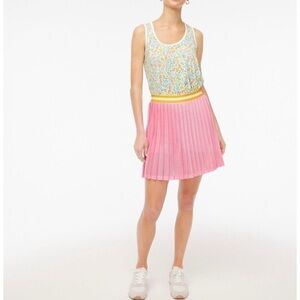J. Crew pink pleated skort size large